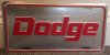 DODGE License Plate